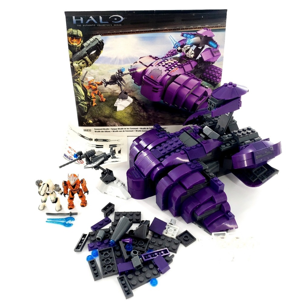 Mega Bloks Halo Covenant Wraith Set 97014 Incomplete Please Read Full Details
